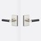 Sure-Loc Hardware Sure-Loc Hardware Levanto Privacy Rosette, Nickel, Smooth Grip in Flat Black LV102 NI GRIP-SM FBL - alternate 1